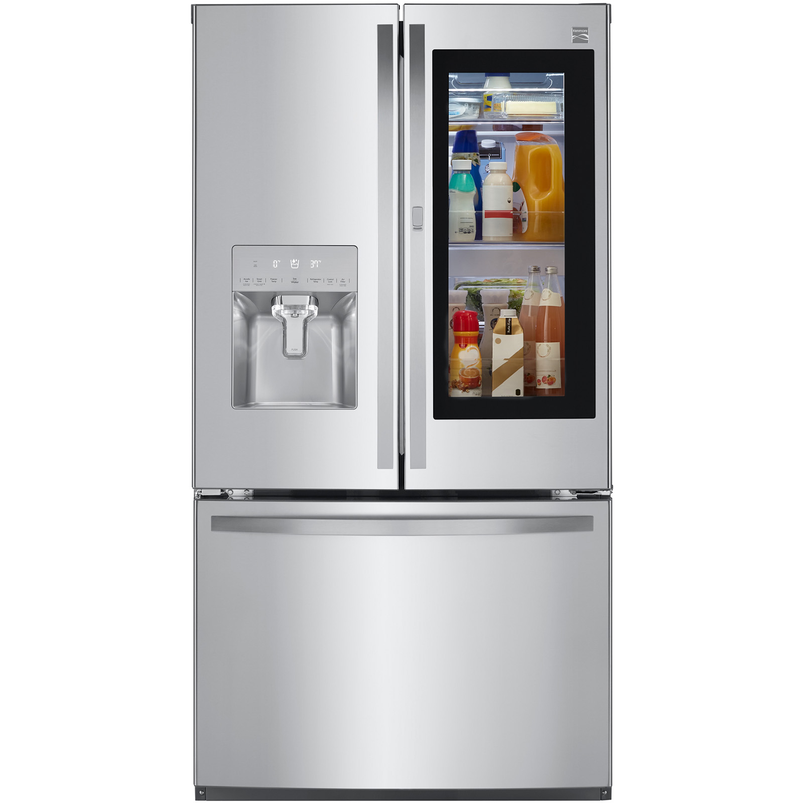 Kenmore 71355 26 0 Cu Ft Smart Wi Fi Enabled French Door Refrigerator W Preview Grab N Go Active Finish
