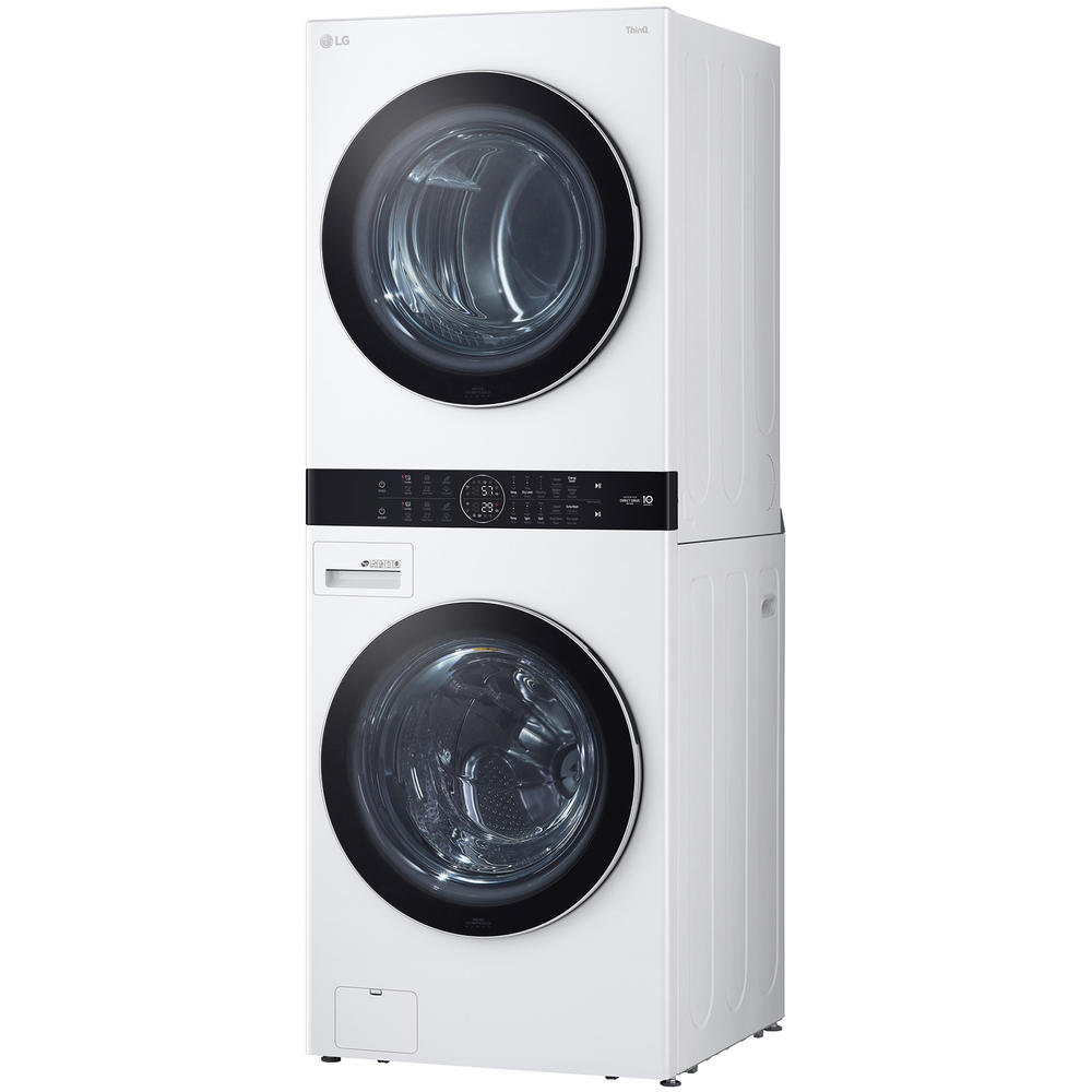 LG WKGX201HWA  Single Unit WashTower&#8482; with Center Control&#8482; 4.5 cu.ft. Front Load Washer & 7.4 cu.ft. Gas Dryer &#8211; White