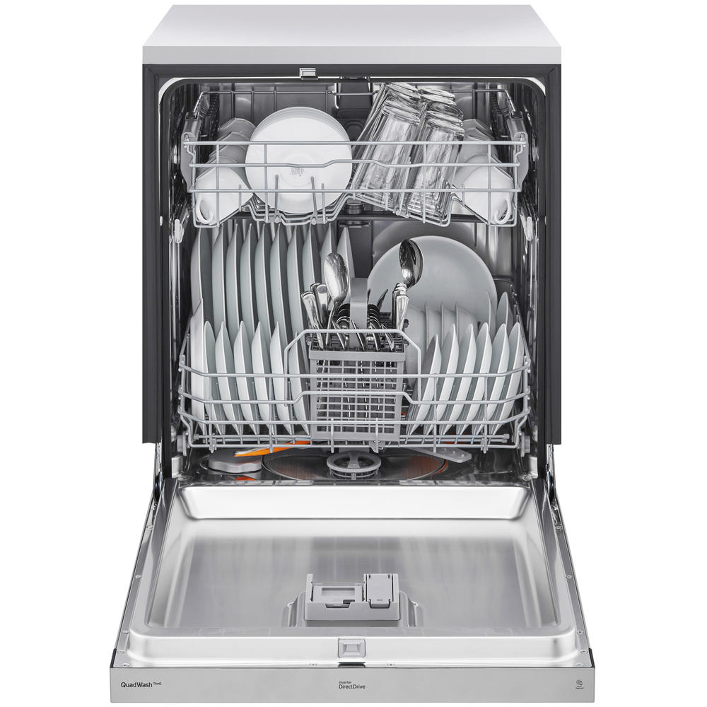 LG ADFD5448AT ADA Compliant Front Control Dishwasher with QuadWash