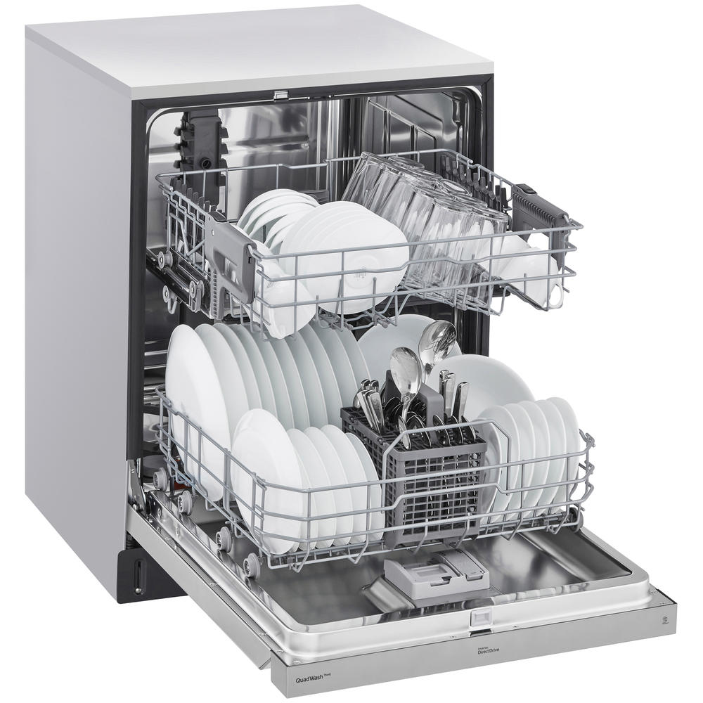 LG ADFD5448AT ADA Compliant Front Control Dishwasher with QuadWash