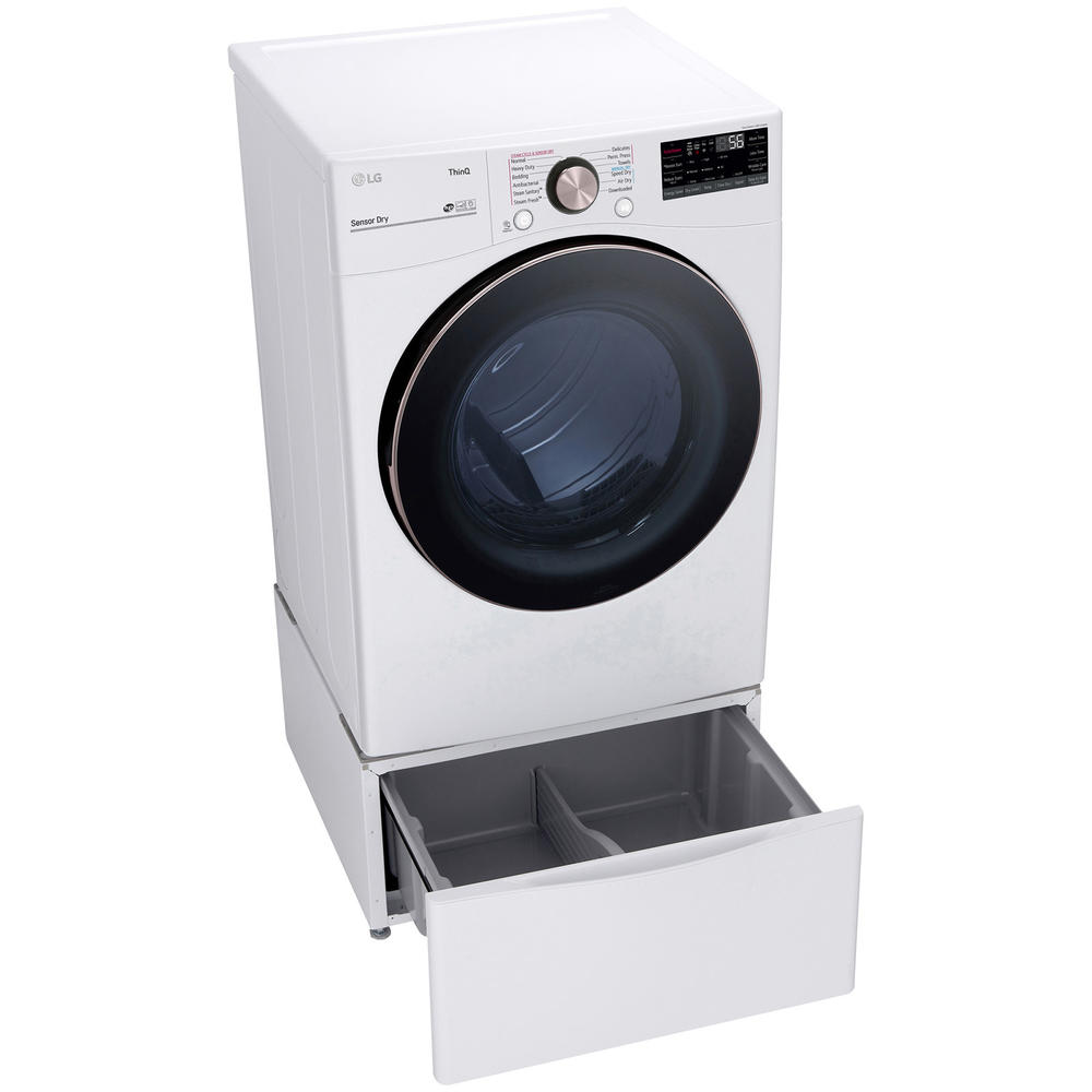 LG DLGX4001W  7.4 cu. ft. Smart Wi-Fi Enabled Front-Load Gas Dryer w/ TurboSteam&#8482; & Built-In Intelligence &#8211; White