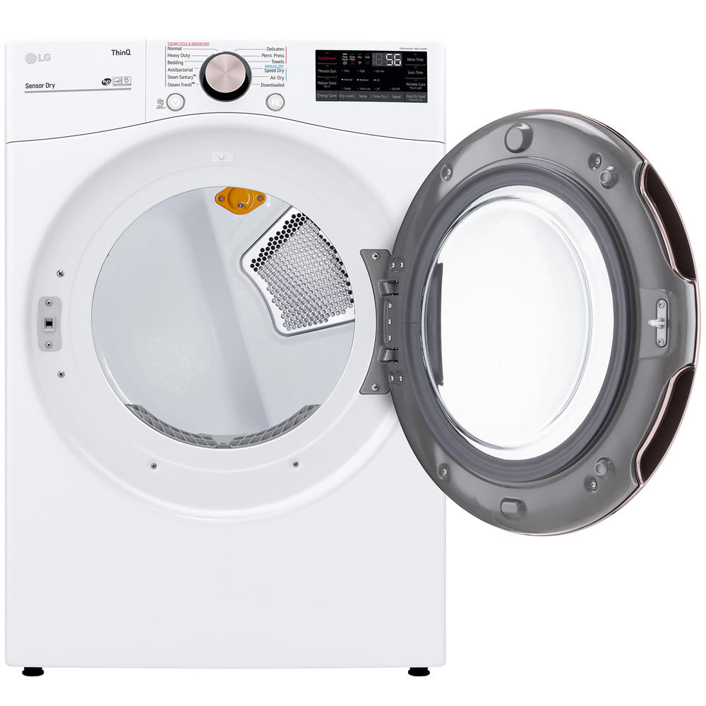 LG DLEX4000W 7.4 cu. ft. Smart WiFi Enabled FrontLoad Electric Dryer w/ TurboSteam™ & BuiltIn