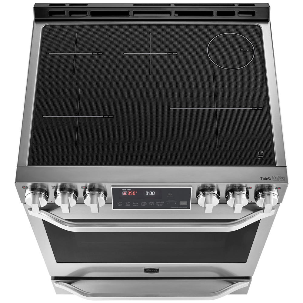 LG STUDIO LSIS3018SS 6.3 cu. ft. Induction Slidein Range with ProBake Convection® & EasyClean