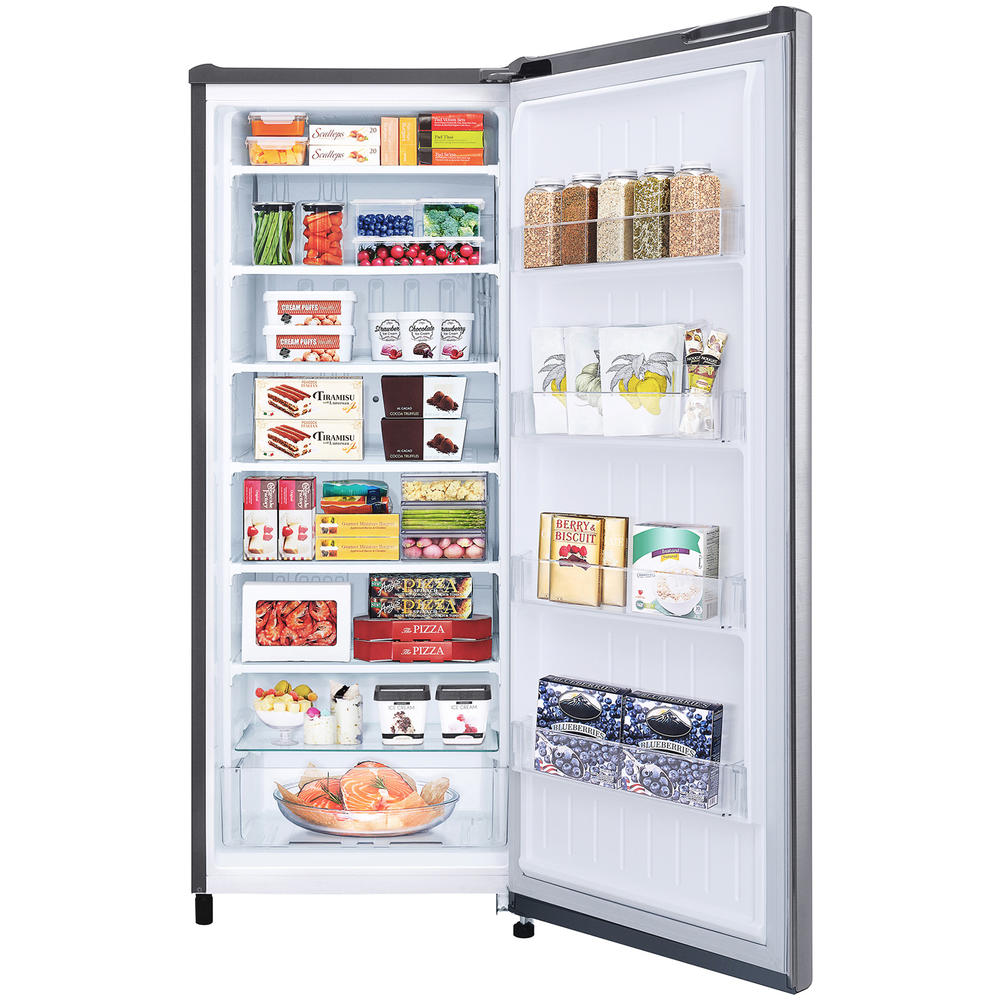 LG LROFC0605V 5.8 cu. ft. Single Door Vertical Freezer Platinum Silver