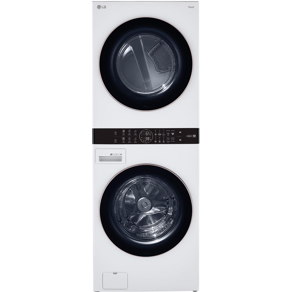 LG WKG101HWA  4.5 cu.ft. Front Load Washer & 7.4 cu.ft. Gas Dryer WashTower™ w/ Center Control - White