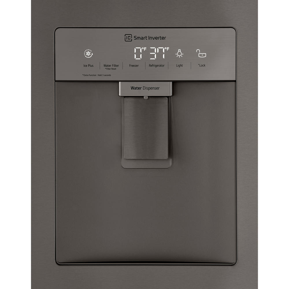 LG LRFWS2906D  29.0 cu. ft. French Door Refrigerator &#8211; PrintProof&#8482; Black Stainless Steel