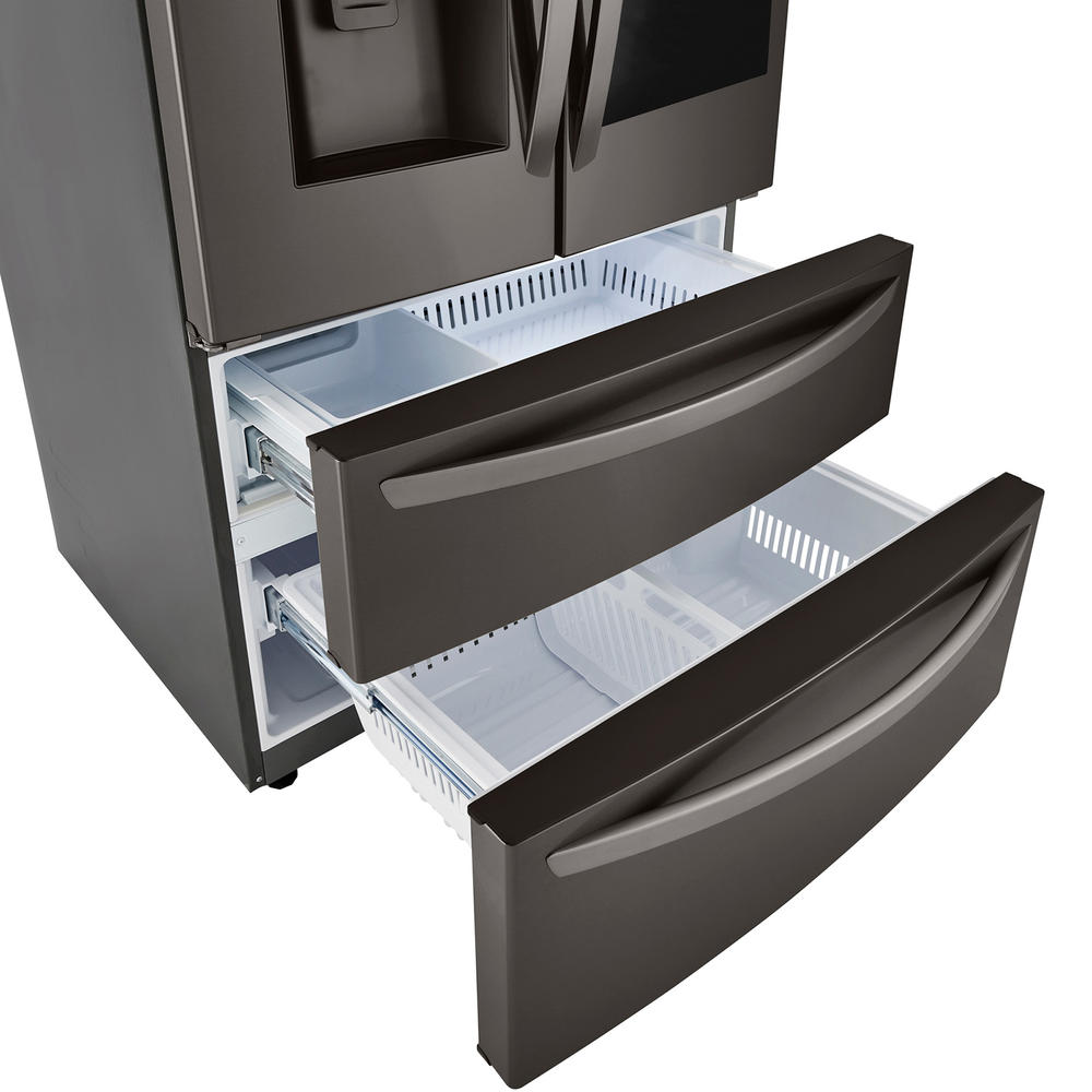 LG LRMVS2806D  27.6 cu. ft. InstaView&#174; Door-in-Door&#174; Double Freezer Refrigerator with Craft Ice&#8482; &#8211; PrintProof&#8482; Black Stainless Steel
