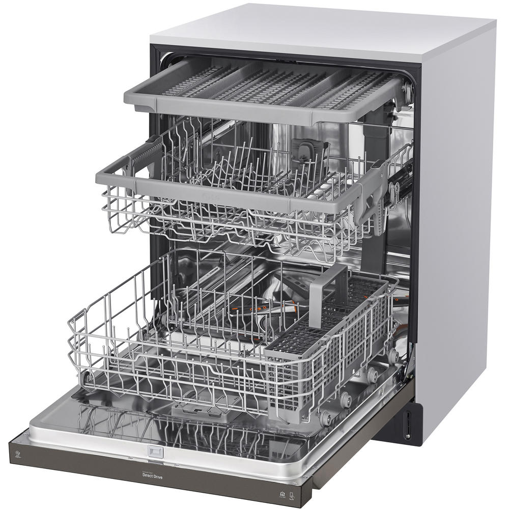 LG LDFN4542D  Front Control Dishwasher with QuadWash&#8482; &#8211; PrintProof&#8482; Black Stainless Steel