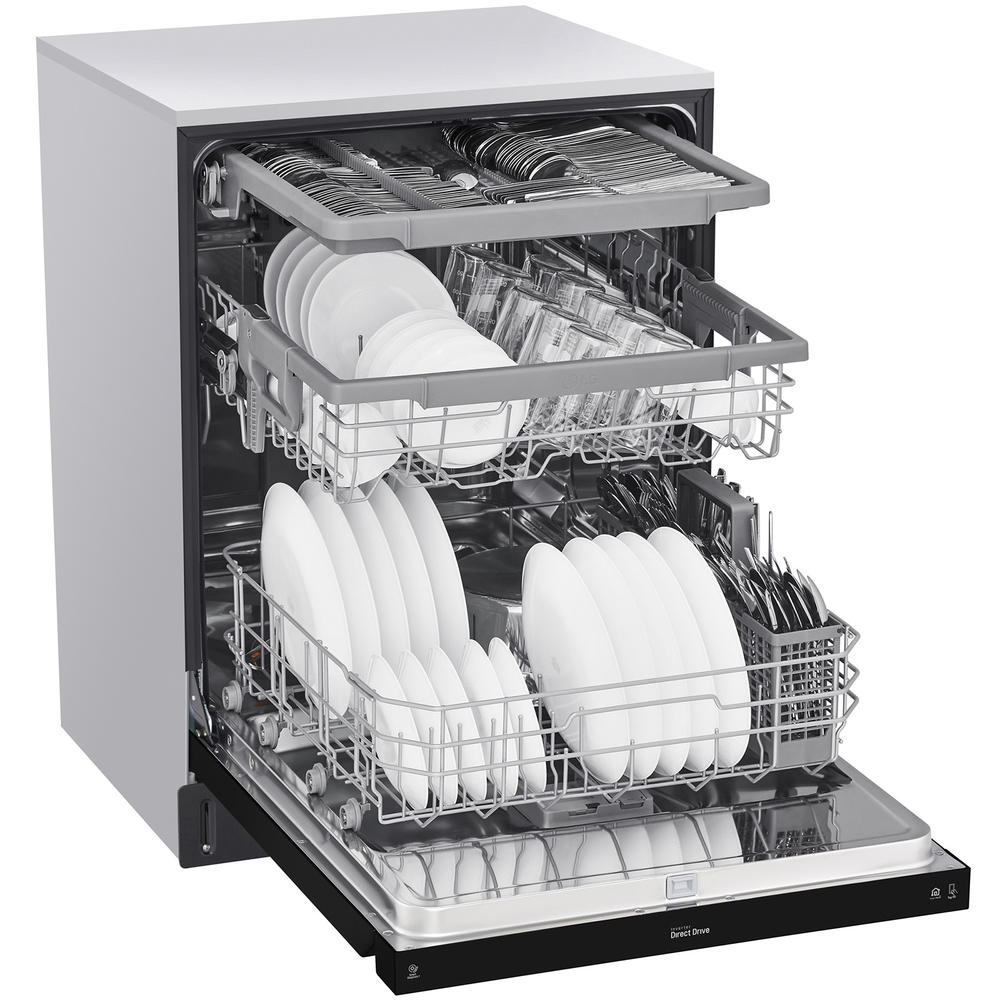 LG LDFN4542B  Front Control Dishwasher with QuadWash&#8482; &#8211; PrintProof&#8482; Black