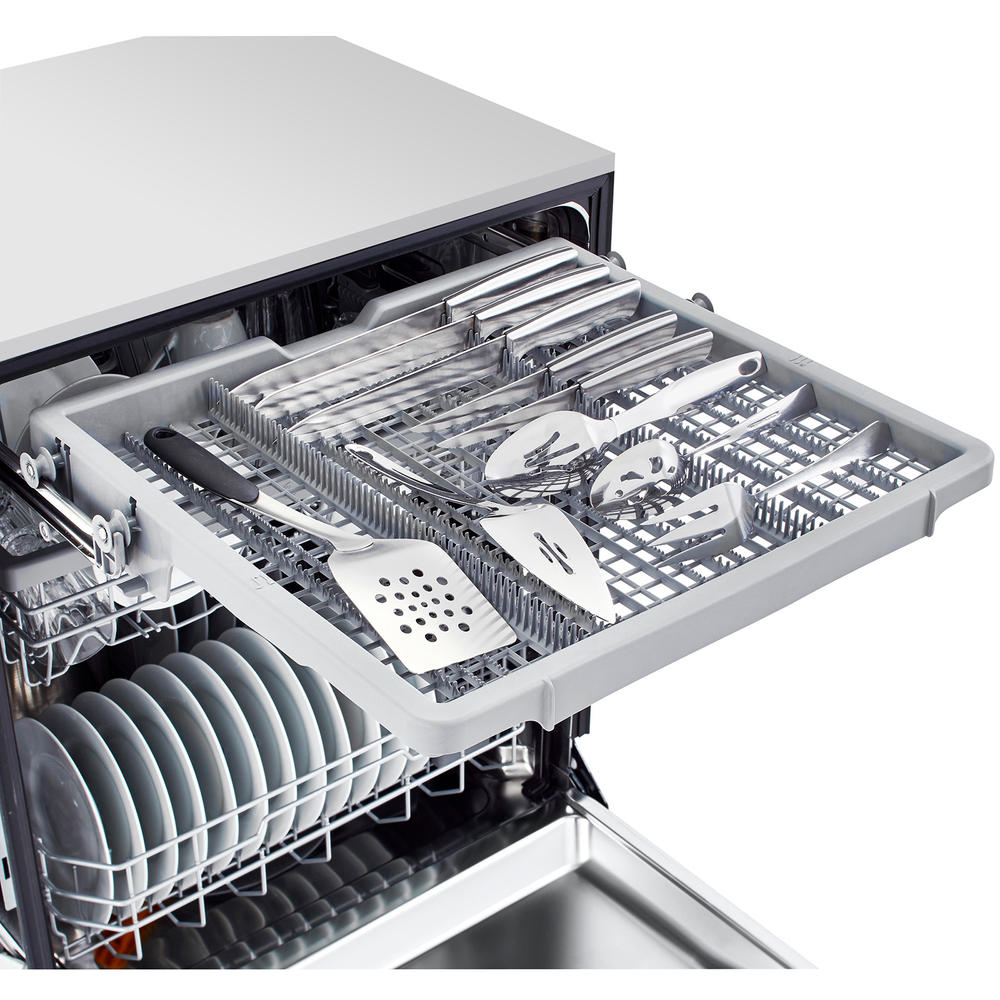 LG LDFN4542D  Front Control Dishwasher with QuadWash&#8482; &#8211; PrintProof&#8482; Black Stainless Steel