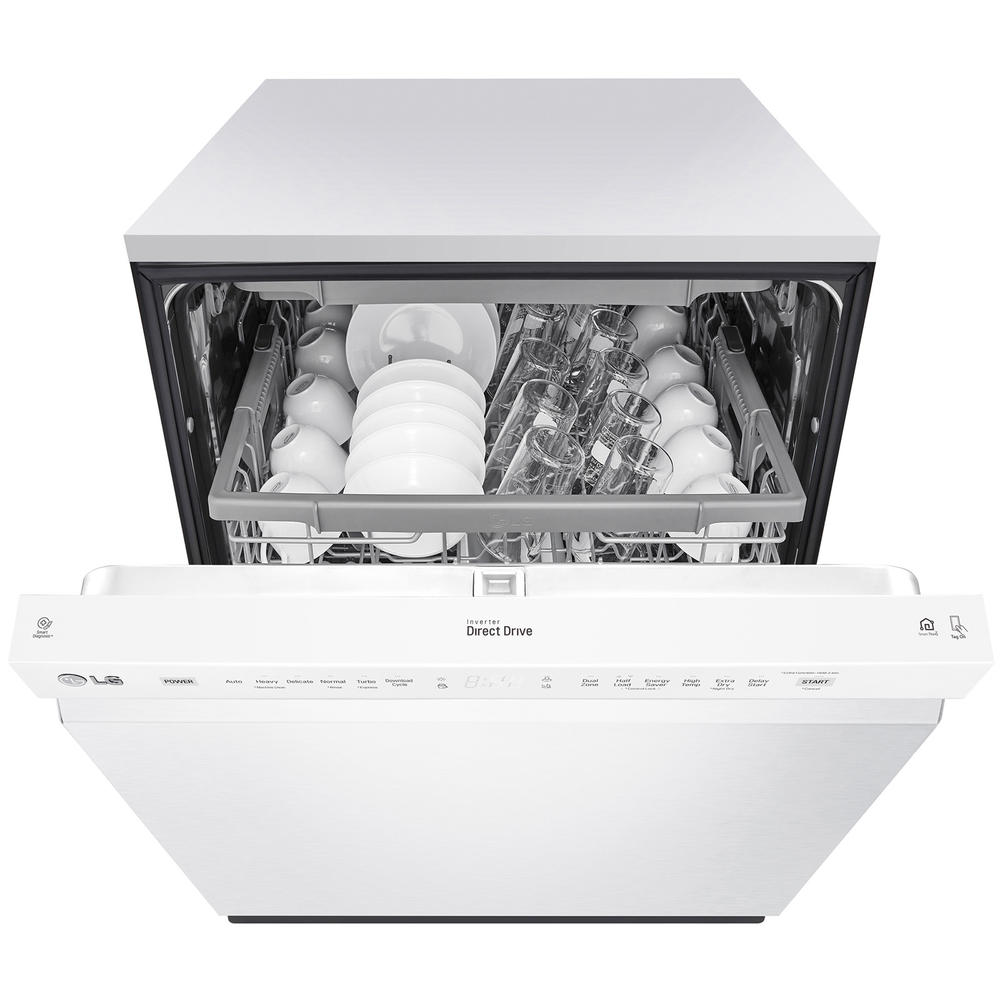 LG LDFN4542W  Front Control Dishwasher with QuadWash&#8482; &#8211; PrintProof&#8482; White