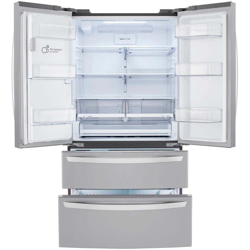 LG LMXC22626S 22.0 cu.ft. Smart WiFi Enabled Counter Depth Double Freezer Refrigerator