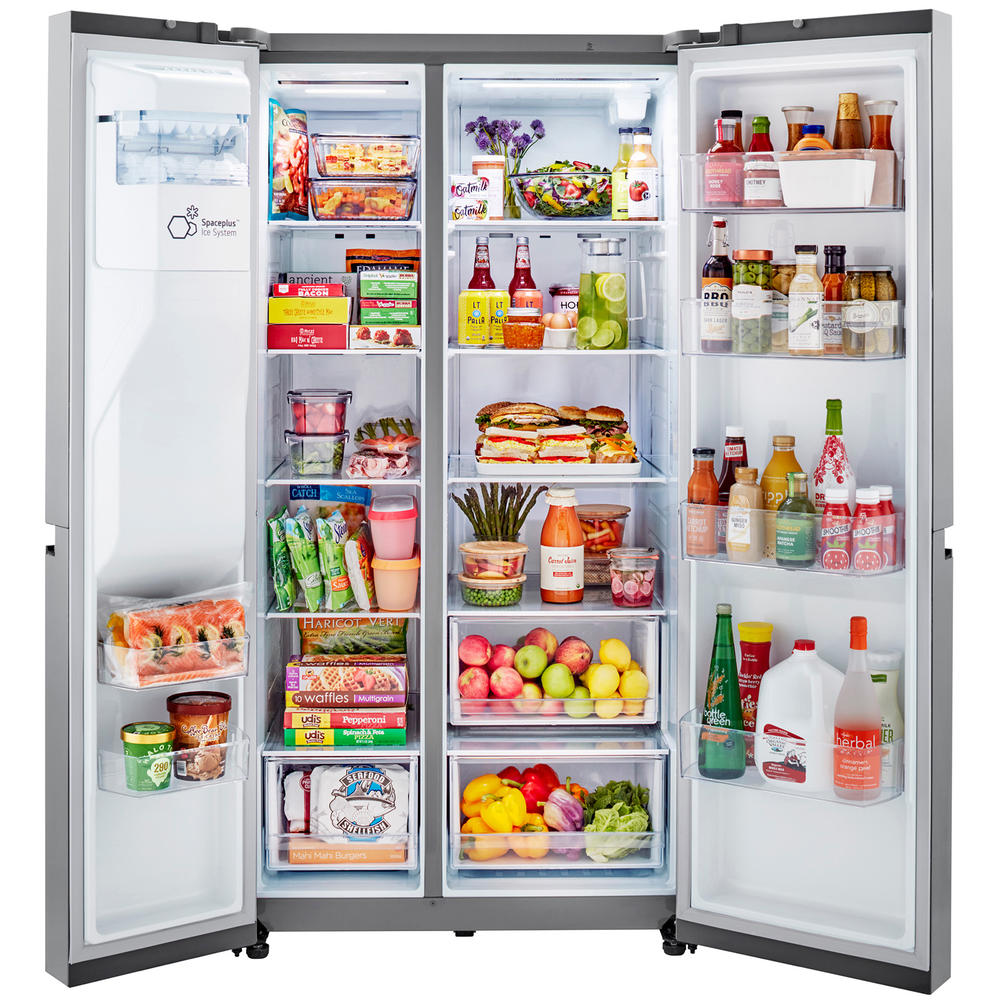 LG LRSXS2706S   27.2 cu. ft. Side-by-Side Refrigerator w/ External Ice & Water Dispenser - Stainless Steel