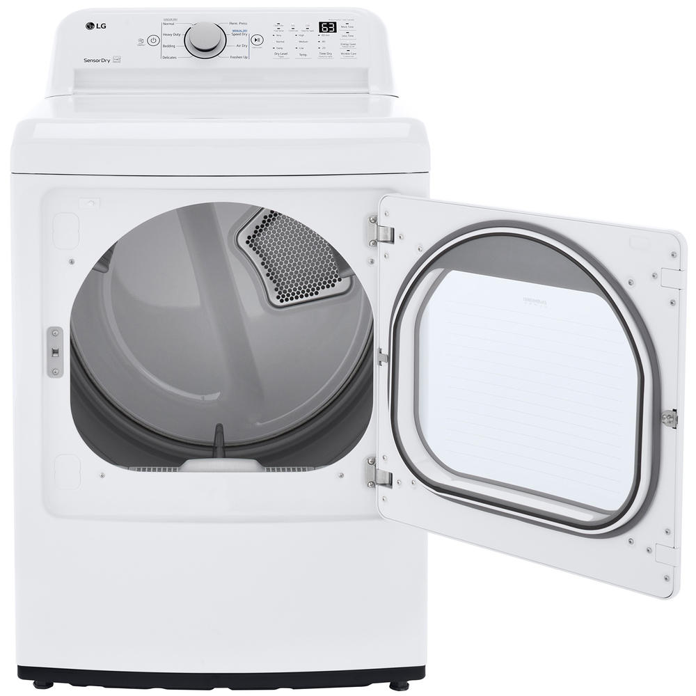 LG DLE7150W  7.3 cu. ft. Top Load Electric Dryer with Sensor Dry &#8211; White