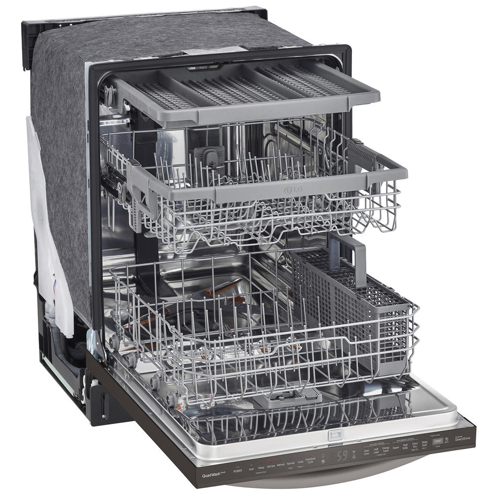 LG LDTS5552D  Top Control Dishwasher with QuadWash&#8482; & TrueSteam&#174; &#8211; PrintProof&#8482; Black Stainless Steel