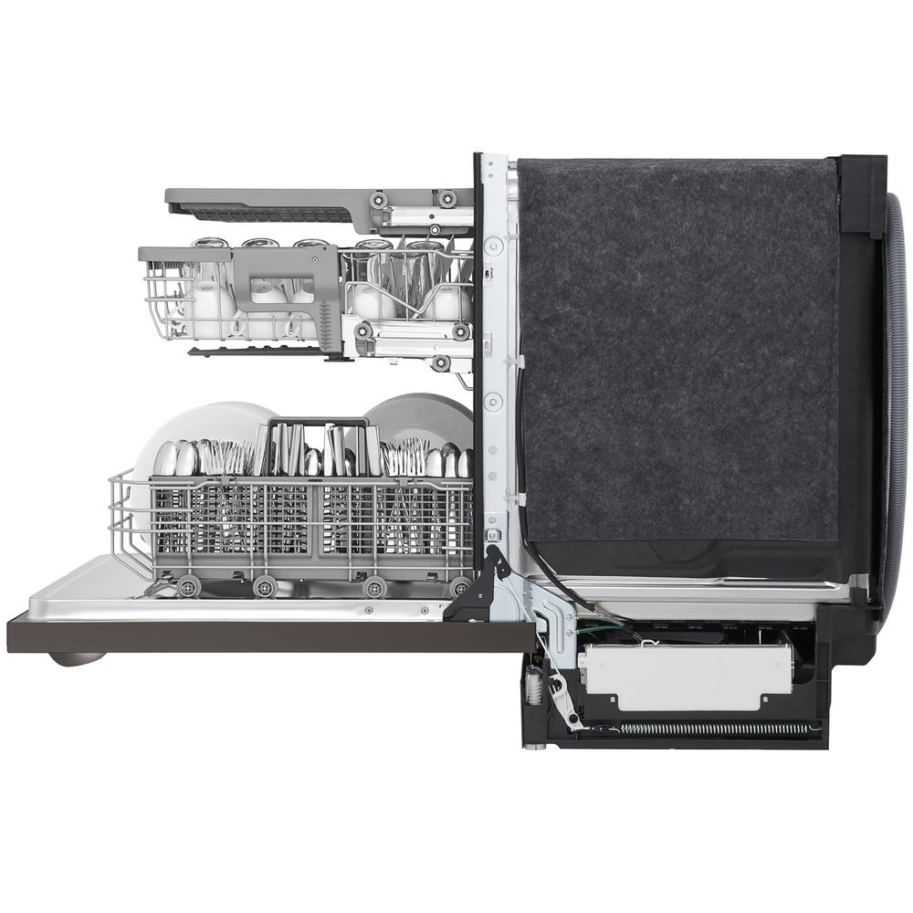 LG LDTS5552D Top Control Dishwasher with QuadWash™ & TrueSteam® PrintProof™ Black Stainless Steel