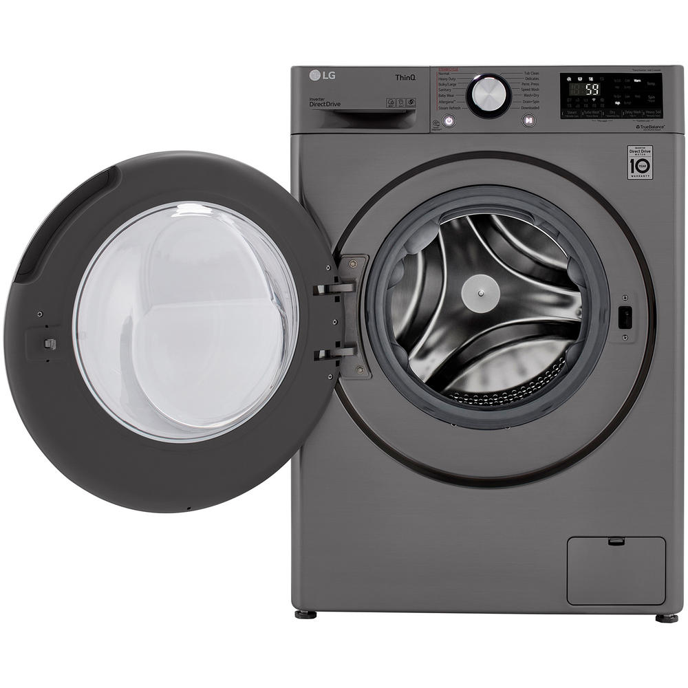 LG WM3555HVA  2.4 cu.ft. Smart Compact Front Load Washer & Dryer Combination w/ Built-In Intelligence &#8211; Graphite Steel