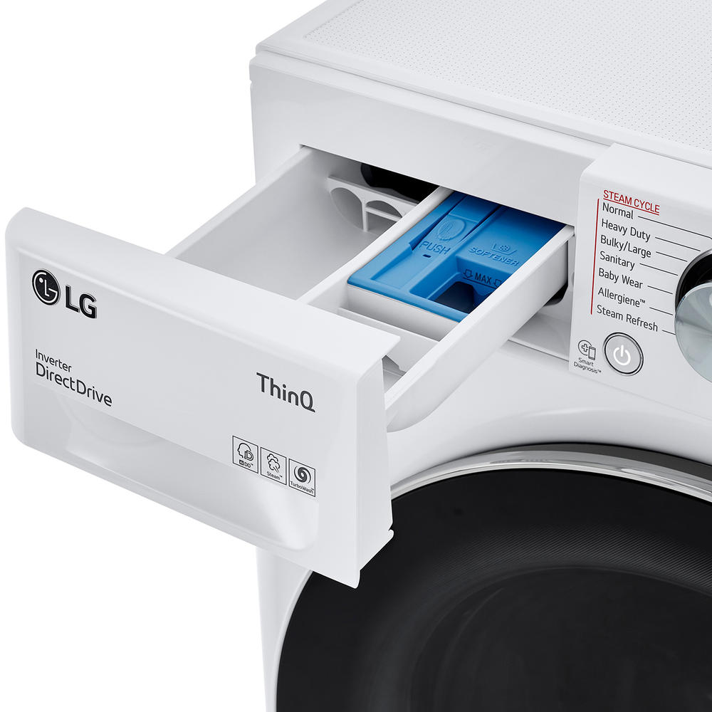 LG WM3555HWA 2.4 cu.ft. Smart Compact Front Load Washer & Dryer