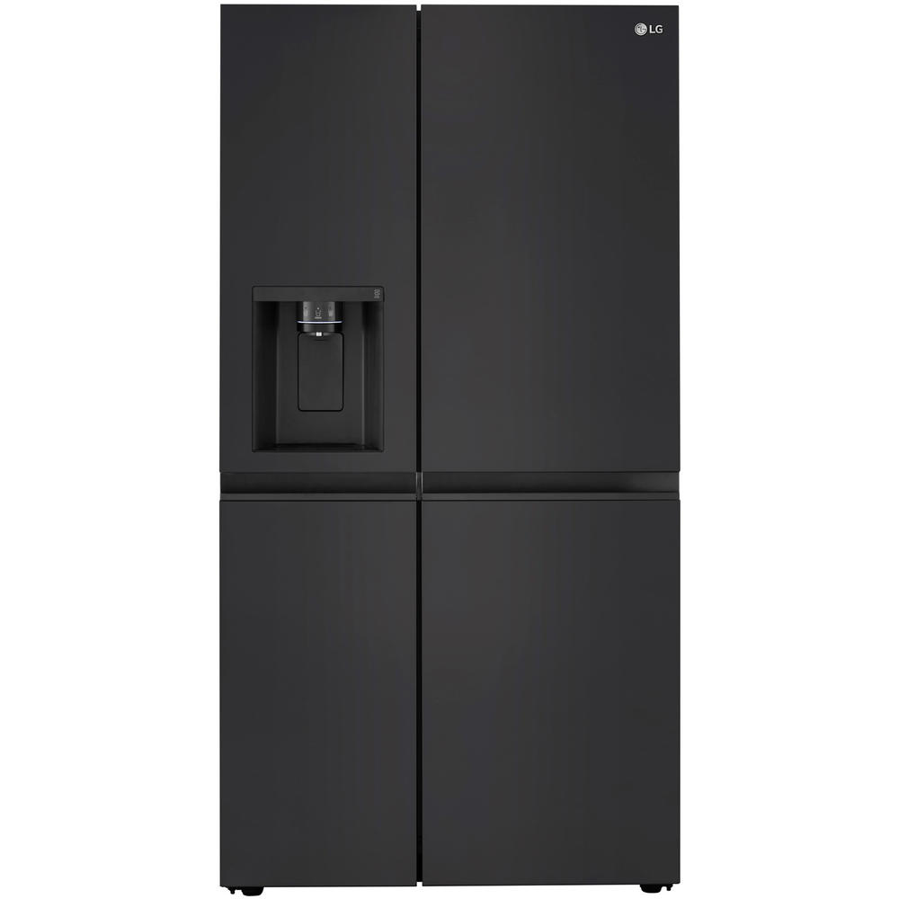 LG LRSXS2706B  27.2 cu. ft. Side-by-Side Refrigerator w/ External Ice & Water Dispenser - Smooth Black