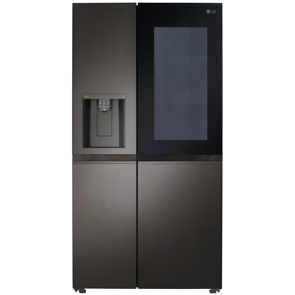 LG LRSOC2306D  23.0 cu. ft. Counter Depth Side-by-Side InstaView&#174; Refrigerator with Craft Ice&#8482; &#8211; Black Stainless Steel