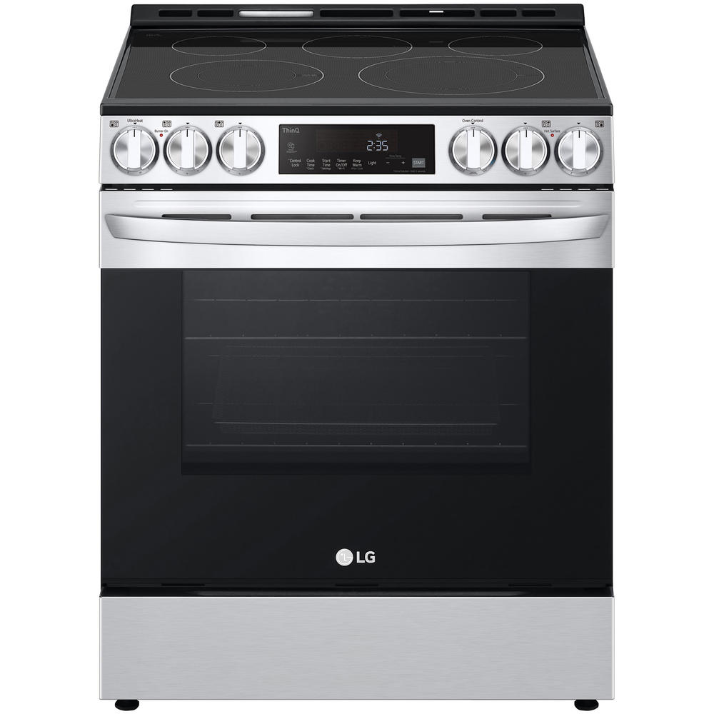 LG LSEL6333F  6.3 cu ft. Wi-Fi Enabled Electric Slide-in Range with Fan Convection & Air &#8211; PrintProof&#8482; Stainless Steel
