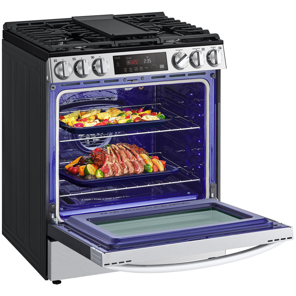 LG LSGL5833F 5.8 cu ft. WiFi Enabled Gas Slidein Range with Fan