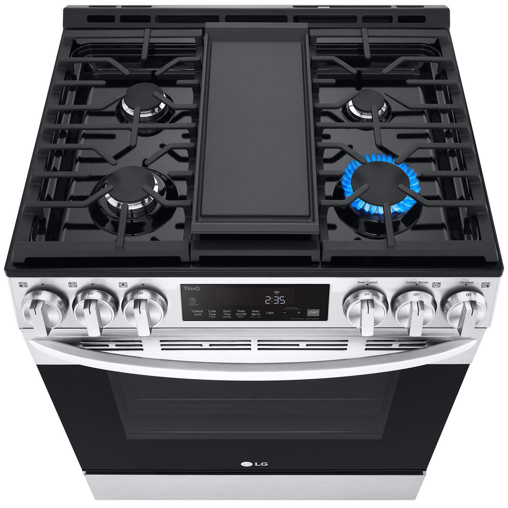 LG LSGL5833F 5.8 cu ft. WiFi Enabled Gas Slidein Range with Fan Convection & Air Fry