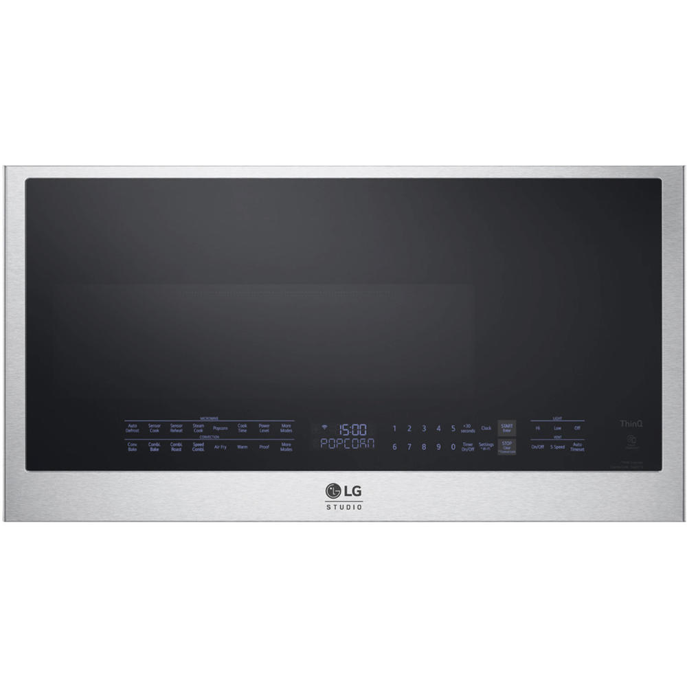 LG STUDIO MHES1738F  1.7 cu. ft. Over-the-Range Convection Microwave with Air Fry &#8211; PrintProof&#8482; Stainless Steel
