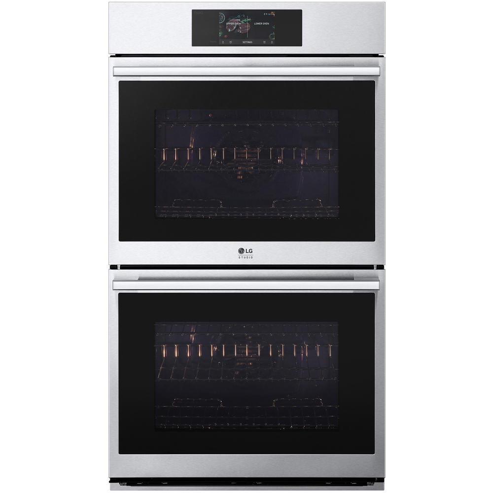 LG STUDIO WDES9428F  9.4 cu. ft. InstaView® Double Wall Oven w/ Air Fry & Steam Sous Vide - Stainless Steel