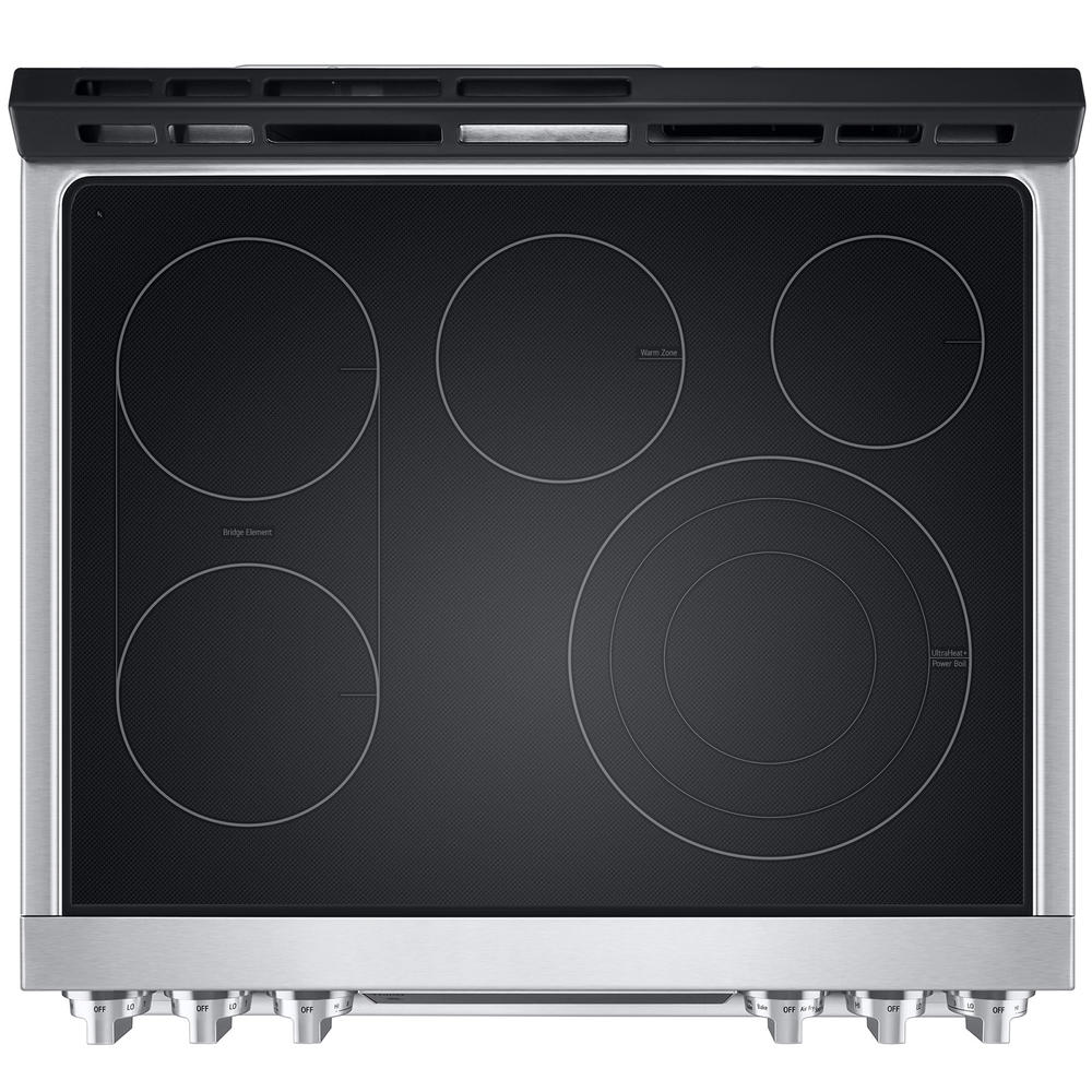 LG STUDIO LSES6338F  6.3 cu. ft. InstaView&#174; Electric Slide-in Range w/ ProBake Convection&#174;, Air Fry & Air Sous Vide &#8211; Stainless Steel