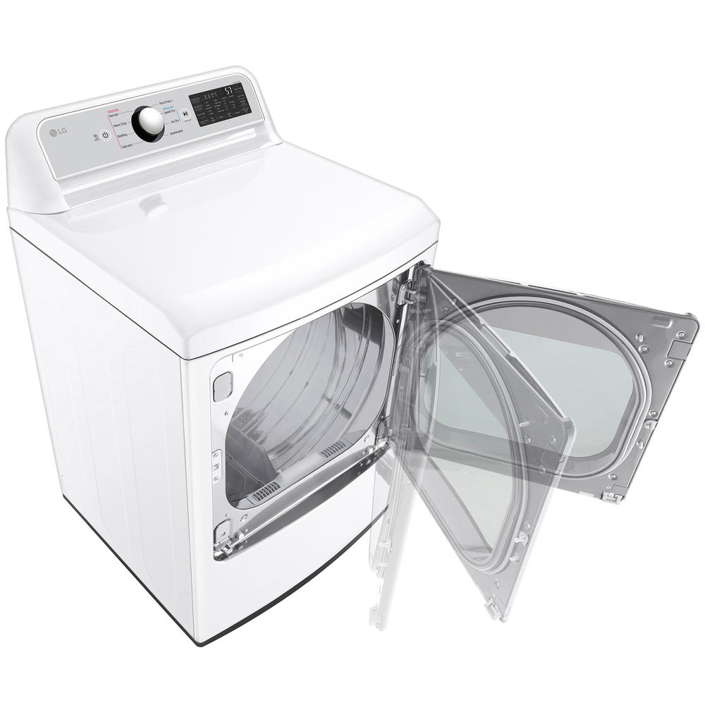 LG DLG7401WE  7.3 cu. ft. Ultra Large Capacity Rear Control Gas Dryer with  EasyLoad&#8482; Door &#8211; White