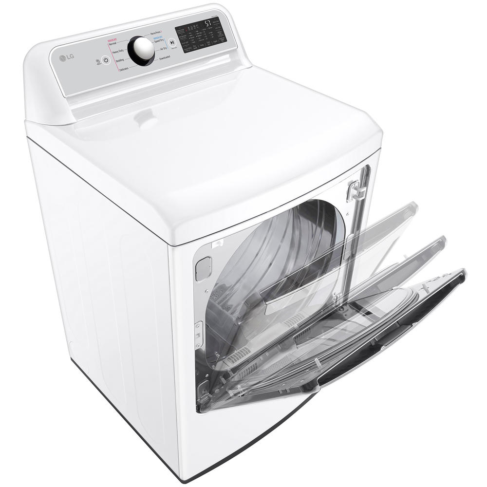 LG DLG7401WE  7.3 cu. ft. Ultra Large Capacity Rear Control Gas Dryer with  EasyLoad&#8482; Door &#8211; White
