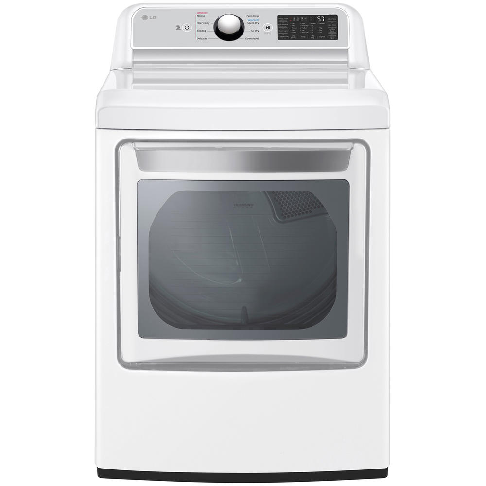 LG DLE7400WE  7.3 cu. ft. Ultra Large Capacity Rear Control Electric Dryer with  EasyLoad™ Door - White