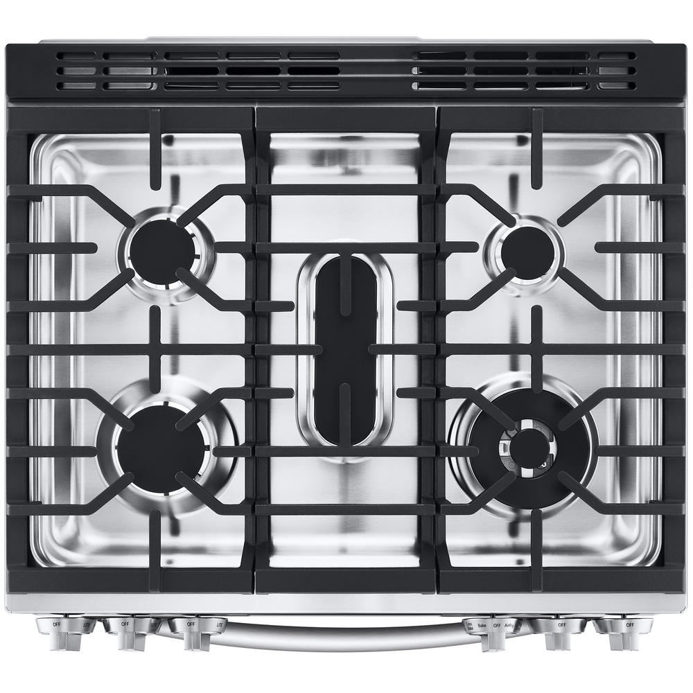 LG LSDL6336F  6.3 cu. ft. Wi-Fi Enabled Dual Fuel Slide-In Range with ProBake Convection&#174; &#8211; PrintProof&#8482; Stainless Steel