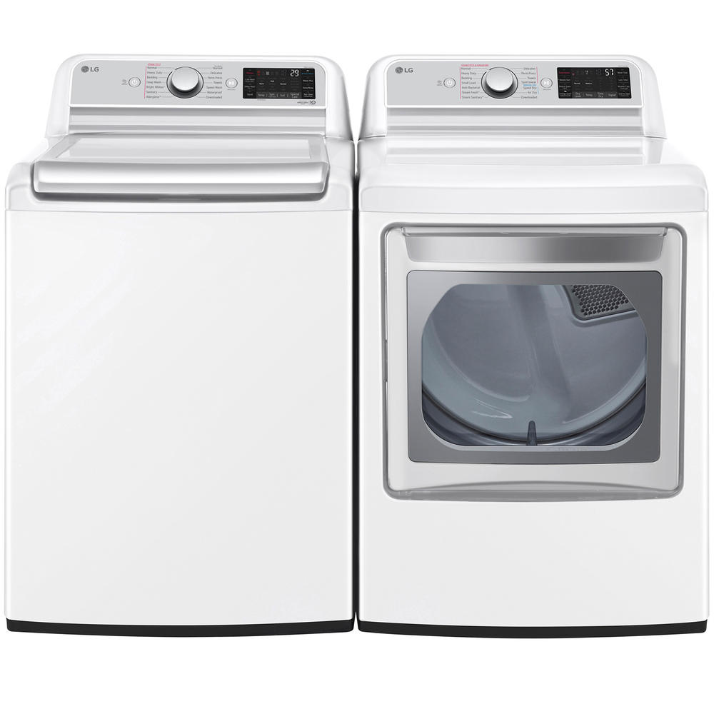 LG DLEX7900WE   7.3 cu. ft. Smart Wi-Fi Enabled Top Load Electric Dryer w/ TurboSteam&#8482; - White