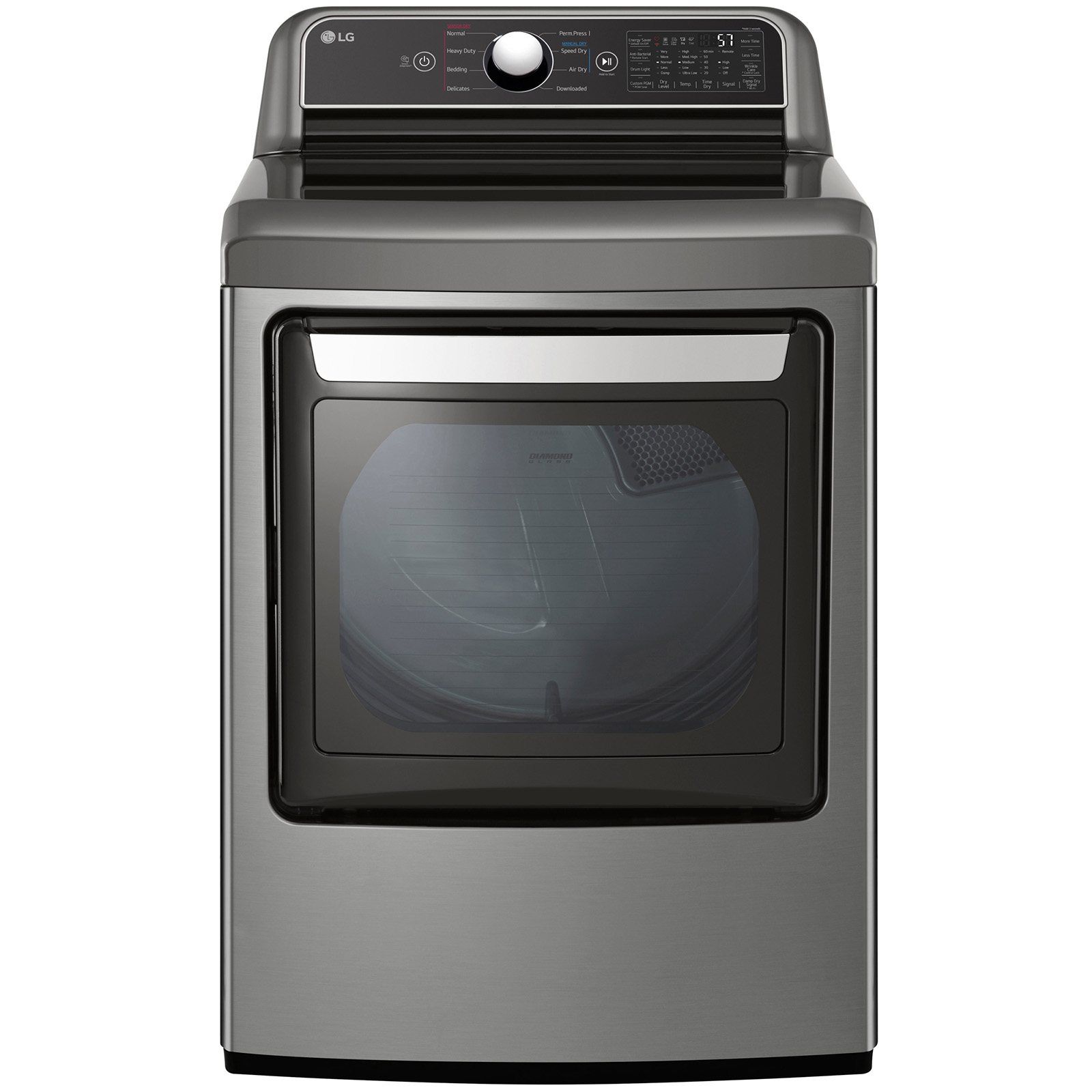 LG D 7401VE Ultra Large Capacity Rear Control Gas Dryer with EasyLoad DoorGraphite Stainless Steel  73 cu ft