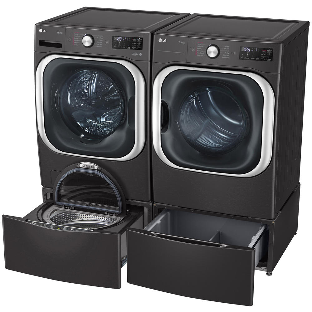 LG DLGX8901B  9.0 cu. ft. Mega Capacity Gas Dryer with TurboSteam&#8482; & Built-In Intelligence - Black Steel