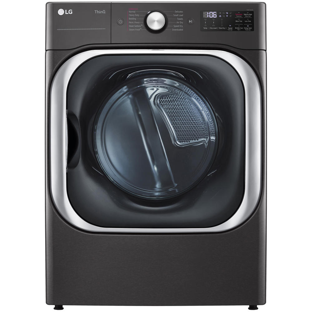 LG DLEX8900B  9.0 cu. ft. Mega Capacity Electric Dryer with TurboSteam™ & Built-In Intelligence - Black Steel