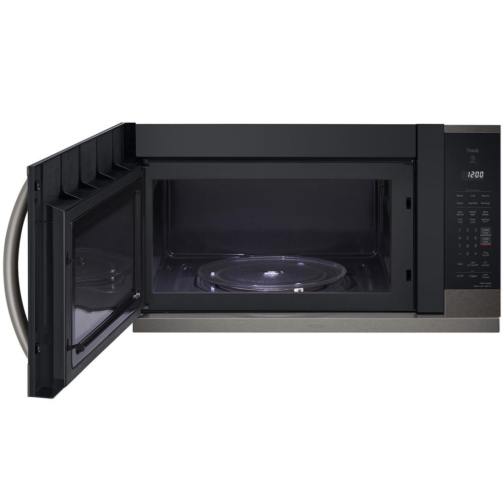 LG MVEL2125D  2.1 cu. ft. Wi-Fi Enabled Over-the-Range Microwave Oven with ExtendaVent&#8482; 2.0 &#8211; PrintProof&#8482; Black Stainless Steel