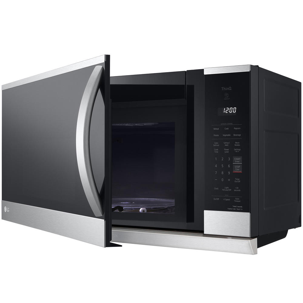 LG MVEL2125F  2.1 cu. ft. Wi-Fi Enabled Over-the-Range Microwave Oven with ExtendaVent&#8482; 2.0 &#8211; PrintProof&#8482; Stainless Steel