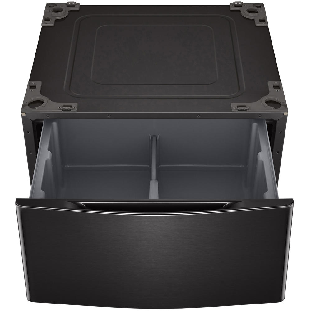 LG WDP5B 29" Laundry Pedestal with Storage Drawer Black Steel