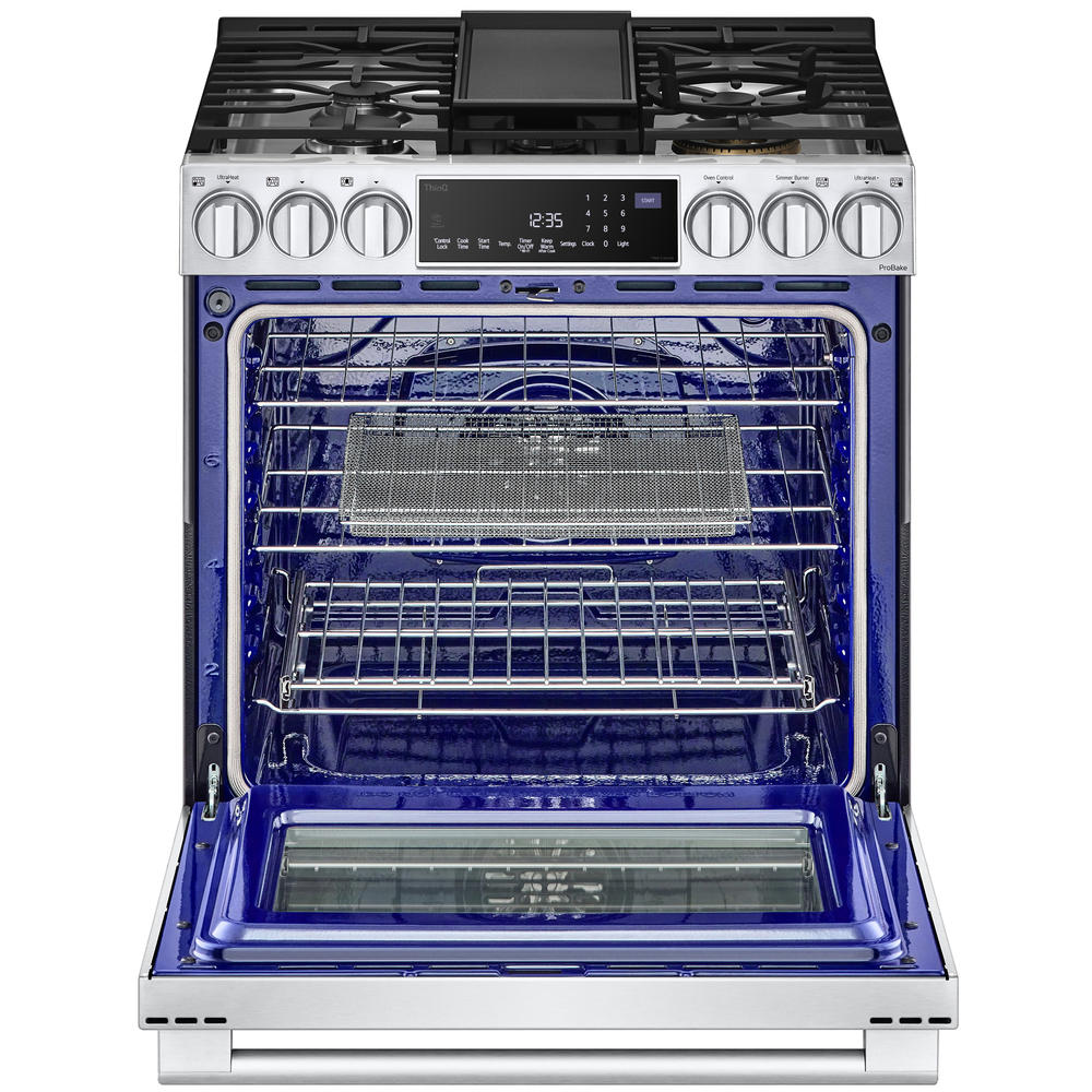 LG STUDIO LSDS6338F 6.3 cu. ft. InstaView® Dual Fuel Slidein Range w