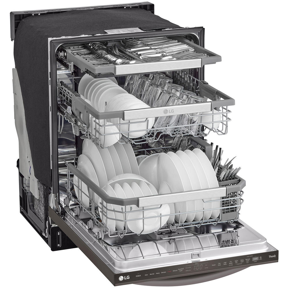 LG LDTH7972D  Smart Top Control Dishwasher w/ QuadWash&#174; Pro & Dynamic Heat Dry&#8482; &#8211; PrintProof&#8482; Black Stainless Steel
