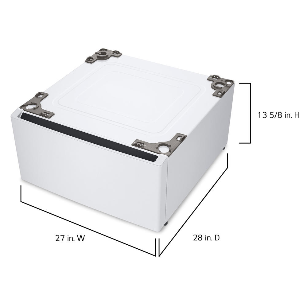 LG WDP6W 27" Laundry Pedestal Storage Drawer for Front Load Washer and