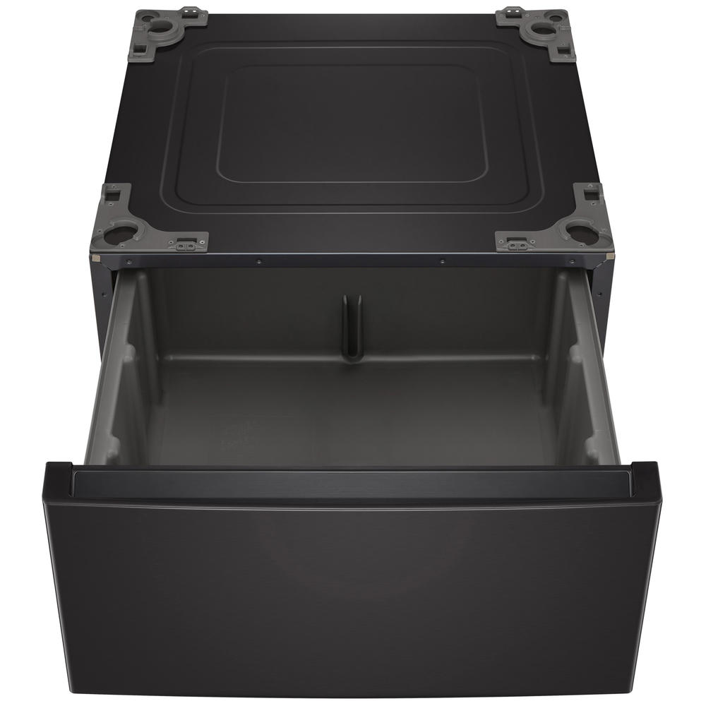 LG WDP6B 27" Laundry Pedestal Storage Drawer for Front Load Washer and Dryer with Basket &#8211; Black Steel