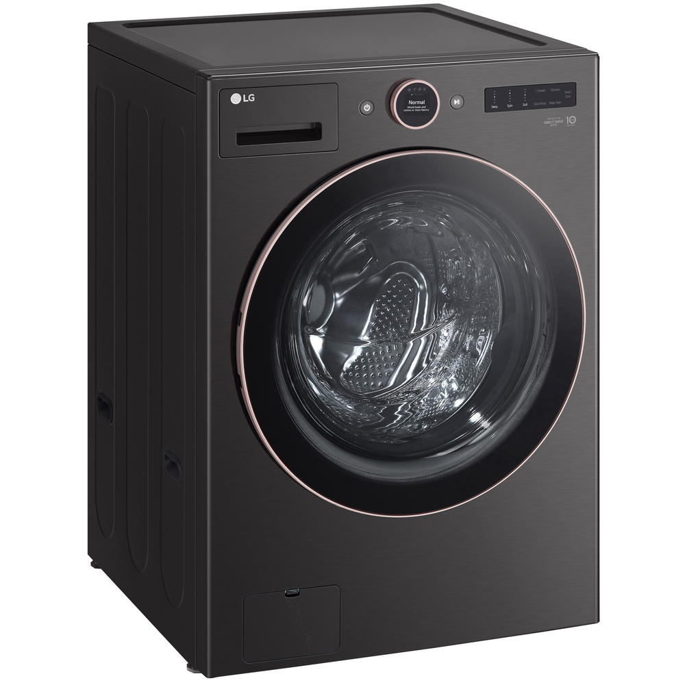 LG WM6500HBA  5.0 cu. ft. Mega Capacity Smart Front Load Washer with TurboWash 360&#176; and Built-In Intelligence &#8211; Black Steel