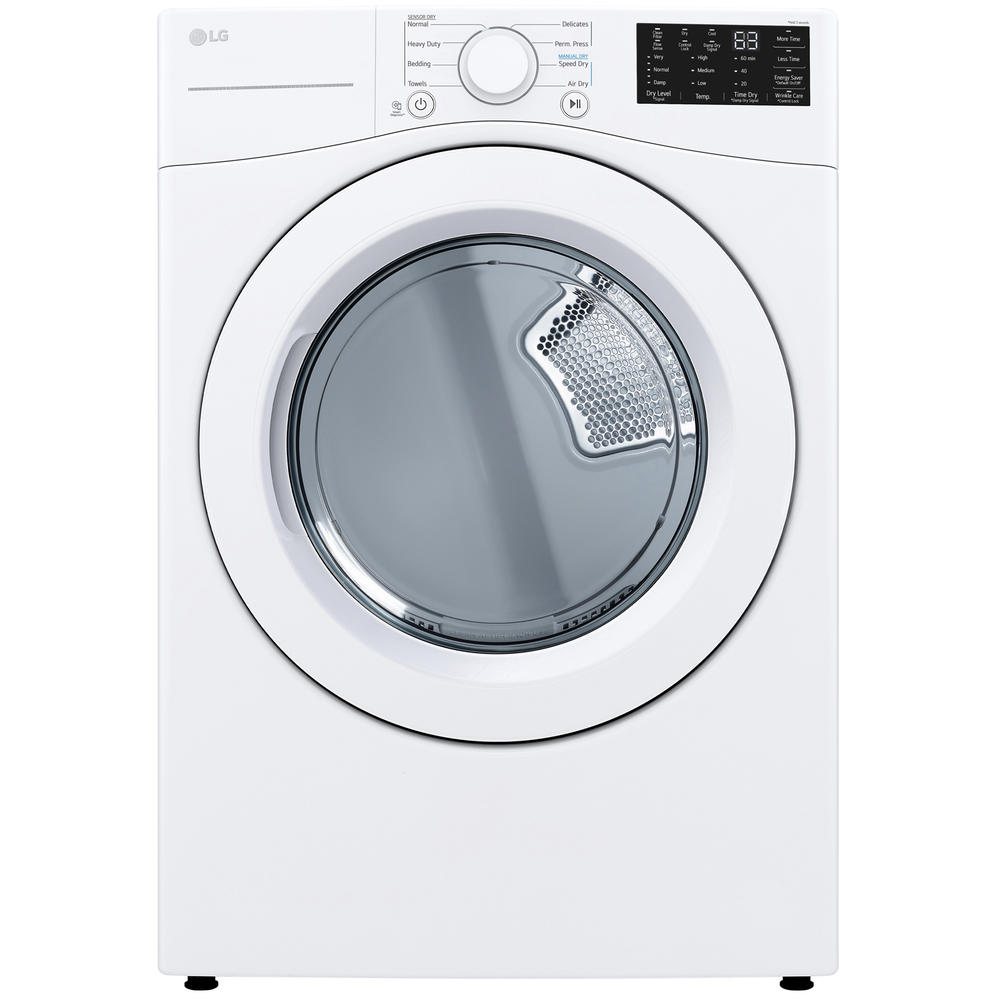 LG DLE3470W  7.4 cu. ft. Front Load Electric Dryer with Sensor Dry - White