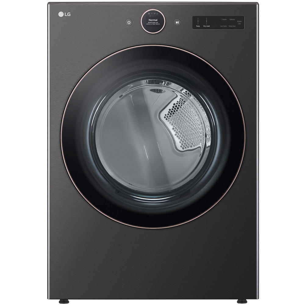 LG DLEX6500B  7.4 cu. ft. Ultra Large Capacity Front Load Electric Dryer with TurboSteam & Built-In Intelligence - Black Steel