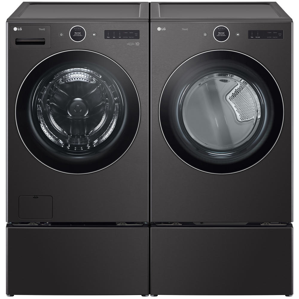 LG WM6700HBA  5.0 cu. ft. Front Load Washer with TurboWash&#174; 360&#176; & Built-In Intelligence &#8211; Black Steel