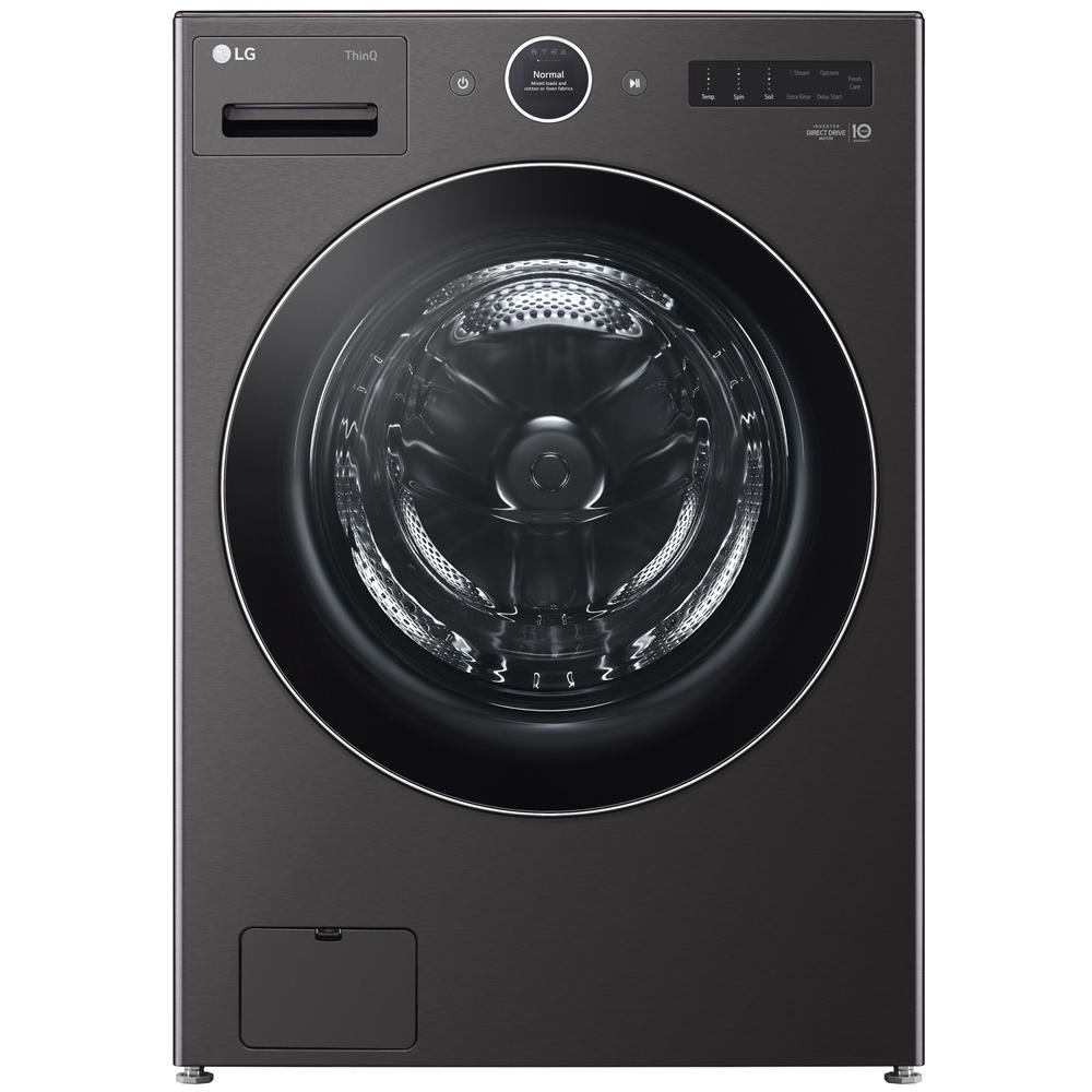 LG WM6700HBA  5.0 cu. ft. Front Load Washer with TurboWash® 360&#176; & Built-In Intelligence - Black Steel